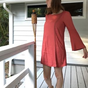 Roxy East Coast Dreamer Dress Orange Red Pink